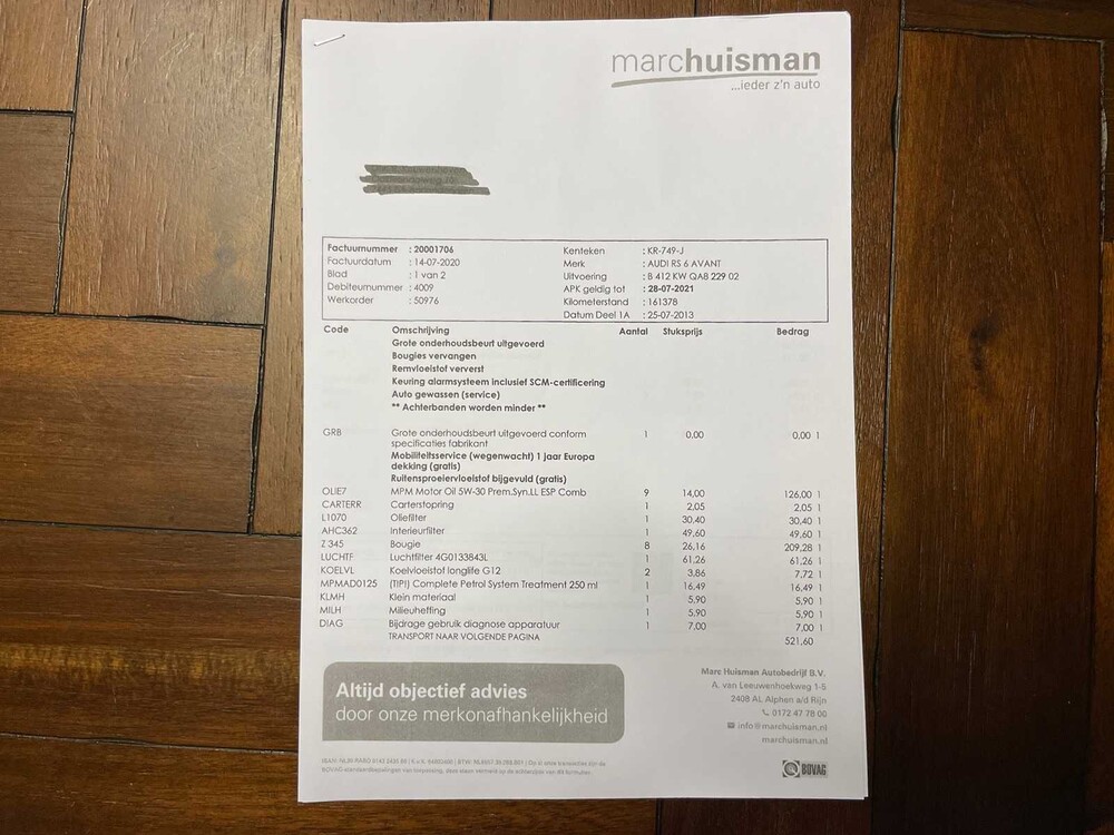 Audi RS6 Avant 4.0 TFSI V8 Quattro Pro Line Plus 560pk 2013, KR-749-J