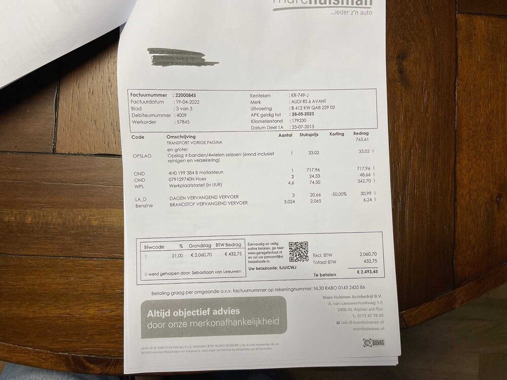 Audi RS6 Avant 4.0 TFSI V8 Quattro Pro Line Plus 560pk 2013, KR-749-J