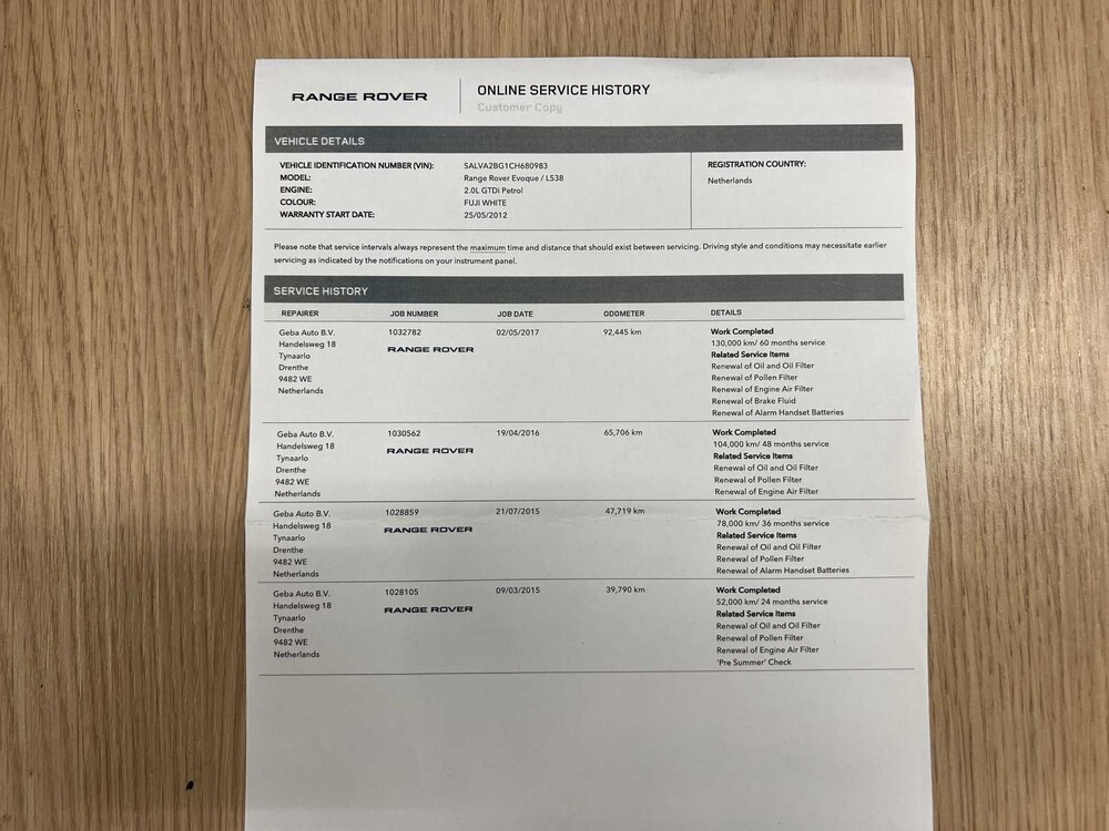 Land Rover Range Rover Evoque 2.0 Si 4WD Prestige 241PS 2012 (ORIGINAL-DE), 97-XFT-1