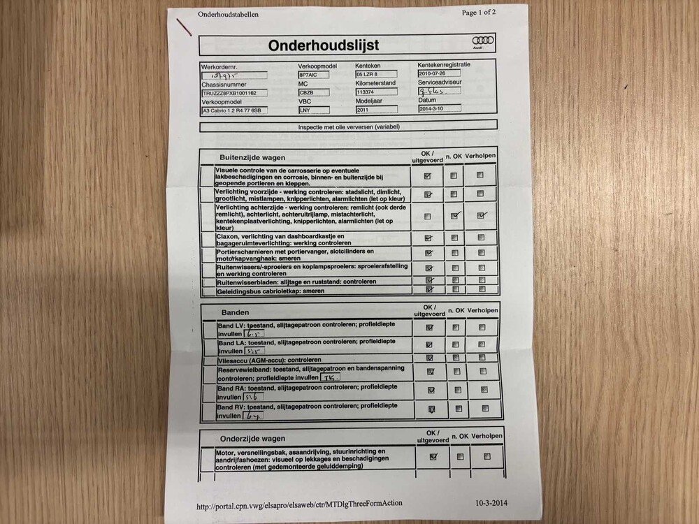 Audi A3 Cabriolet 1.2 TFSI Attraction Pro Line 105hp 2010 (ORIGINAL-UK), 