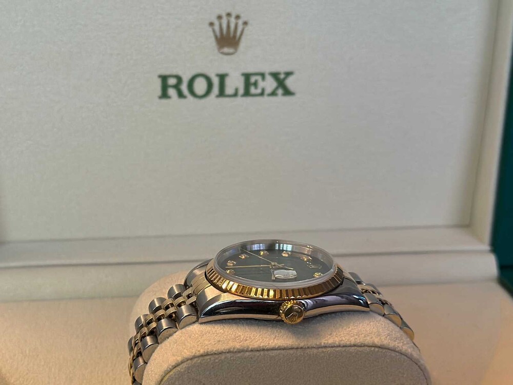 Rolex Datejust Green Vignette Diamond 36 Oyster Perpetual 