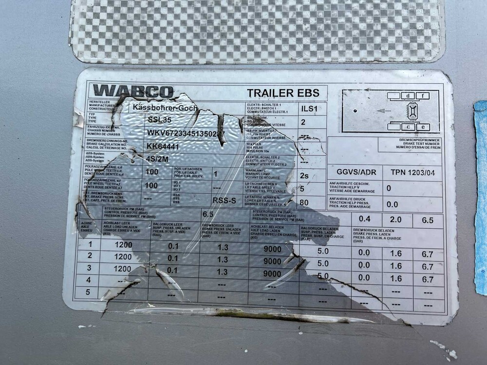 Kässbohrer SSL 35 2006, OL-51-DF - Auflieger -