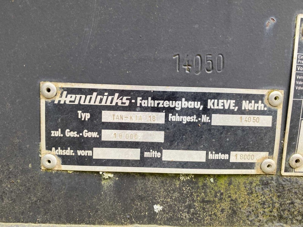 Hendricks TAN KIA 18 1994, WL-91-RB - Auflieger -