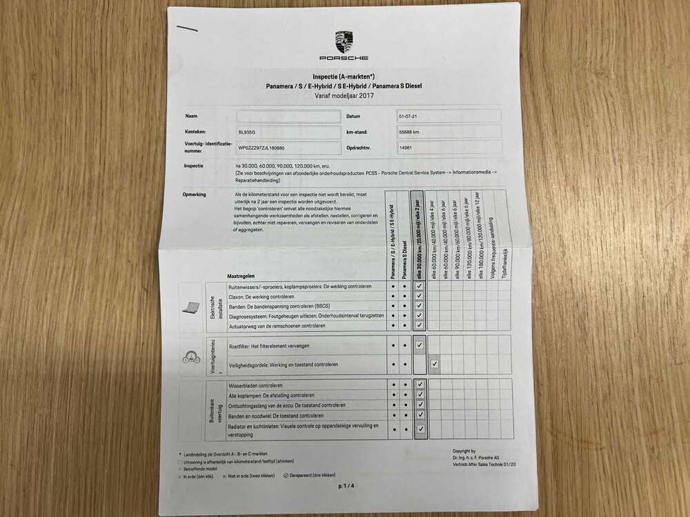 Porsche Panamera Sport Turismo 4 3.0 V6 330pk 2018 (ORIGINEEL-NL), SL-93-5G