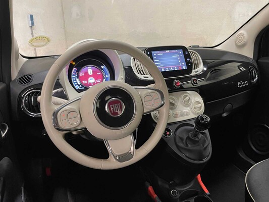 Fiat 500 1.0 Hybrid Lounge 69pk 2020 (Origineel-NL), J-701-PN