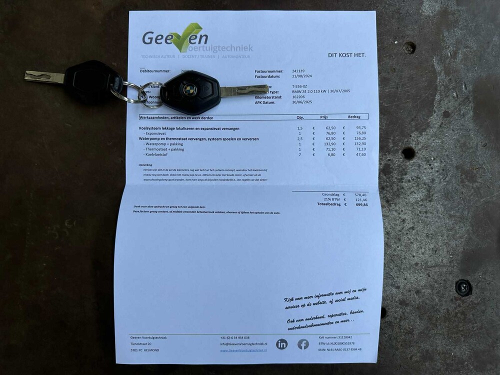 BMW Z4 Roadster 2.0i Anniversary 150pk 2005, T-556-XZ 