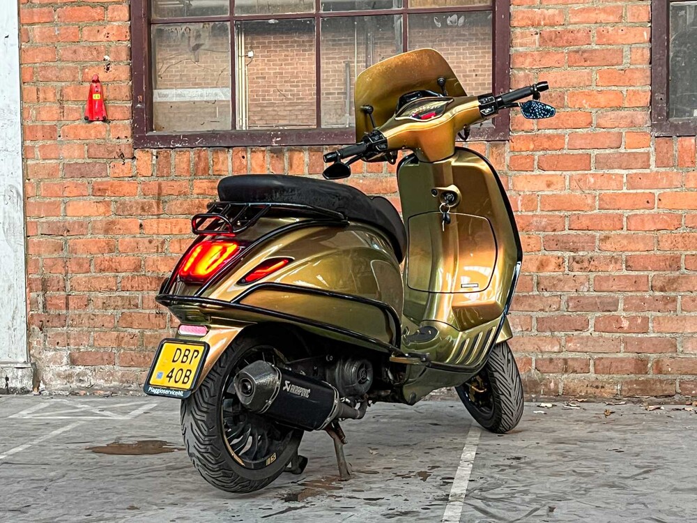 Vespa Sprint 4T (AKRAPOVIC) 49cc 2016 -CUSTOM-, DBP-40-B Bromscooter