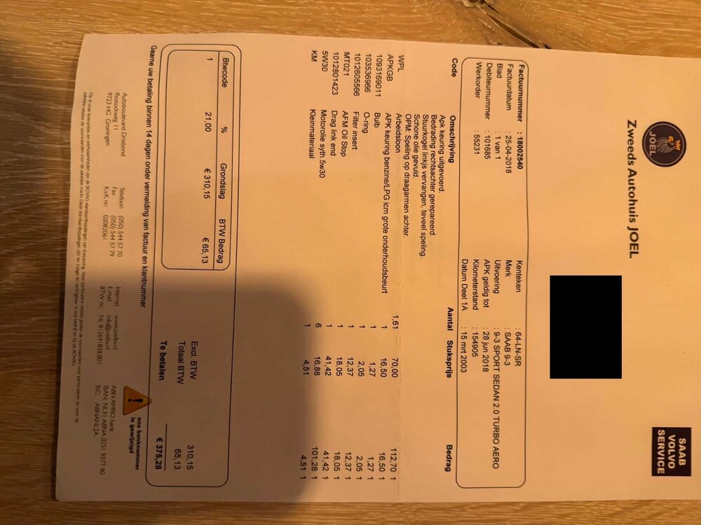 Saab 9-3 Sport Limousine 2.0T Aero 209PS 2003 (Original-NL), 64-LN-SR