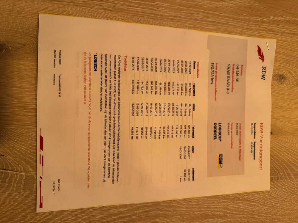 Saab 9-3 Sport Limousine 2.0T Aero 209PS 2003 (Original-NL), 64-LN-SR