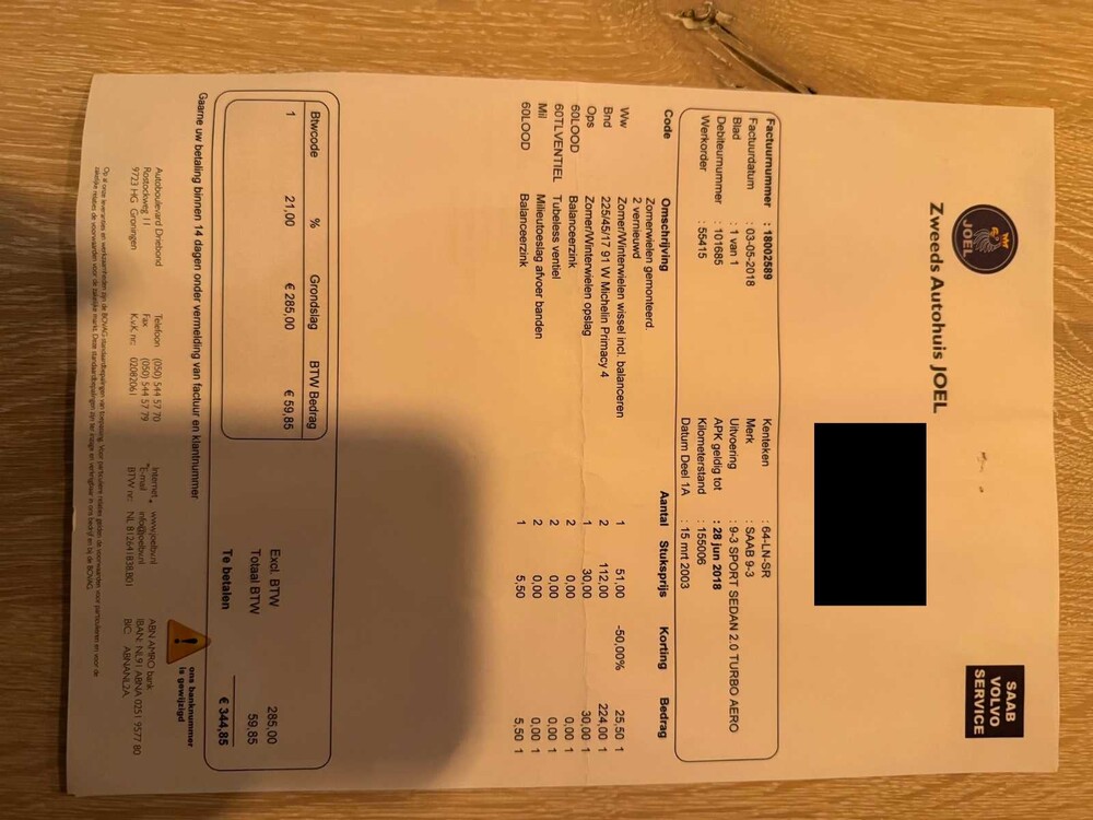 Saab 9-3 Sport Limousine 2.0T Aero 209PS 2003 (Original-NL), 64-LN-SR