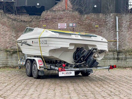 Mariah Shabah Speedboat 205hp 1999 (73-67-YE) 6+ meter Boat Trailer 2009 (77-WJL-7)