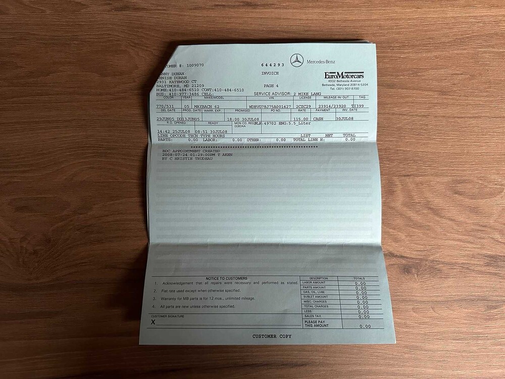 Maybach 62 5.5 V12 551pk 2006, Z-478-NV Youngtimer