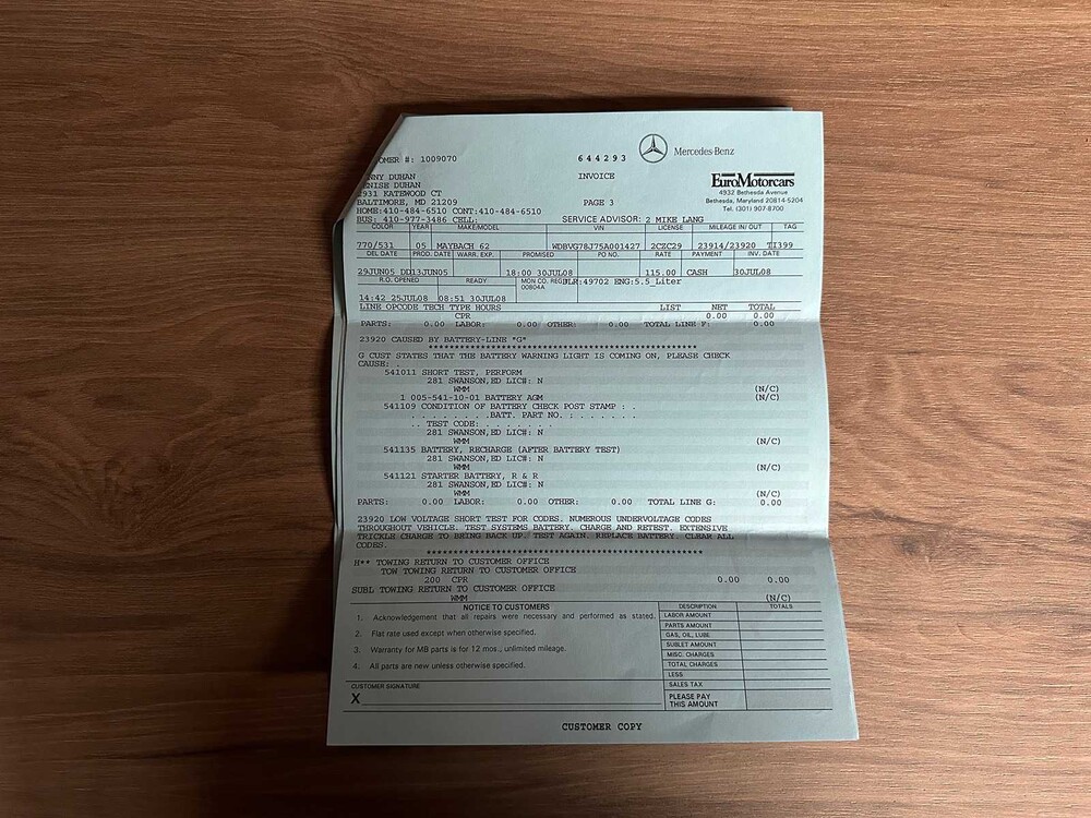 Maybach 62 5.5 V12 551pk 2006, Z-478-NV Youngtimer