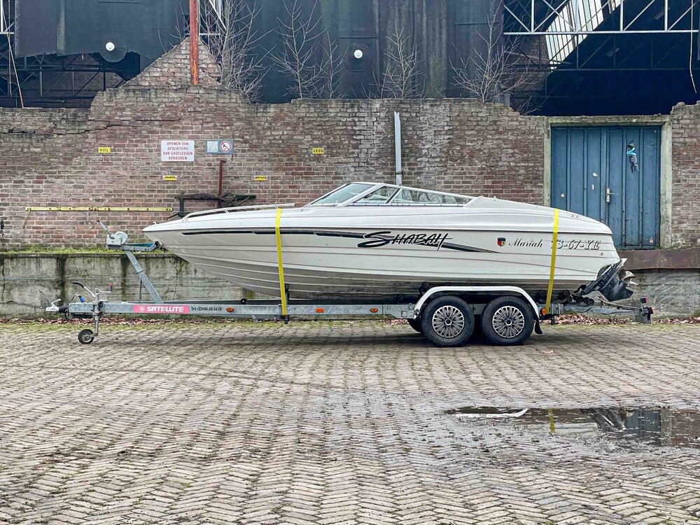 Mariah Shabah Schnellboot 205PS 1999 (73-67-YE) 6+ Meter Bootsanhänger 2009 (77-WJL-7)