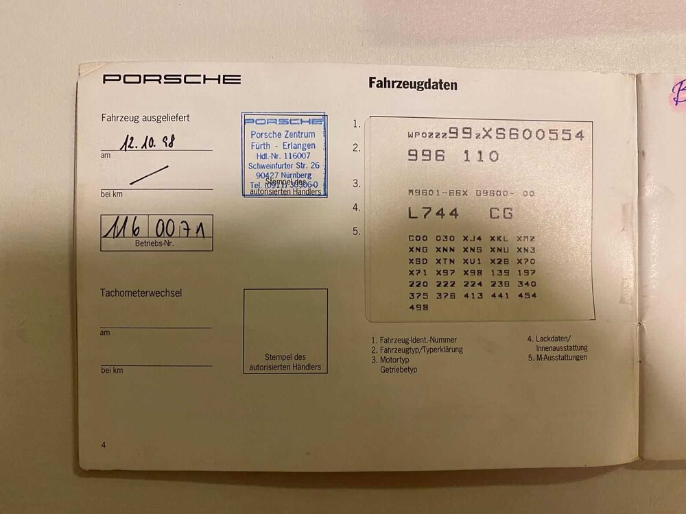 Porsche 911 Carrera 2 996 300PS 1998 -SCHALTGETRIEBE- Youngtimer