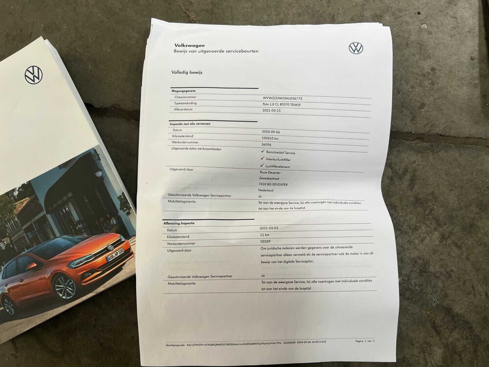 Volkswagen Polo 1.0 TSI Comf.l. Bus. 95pk 2021, K-318-VD