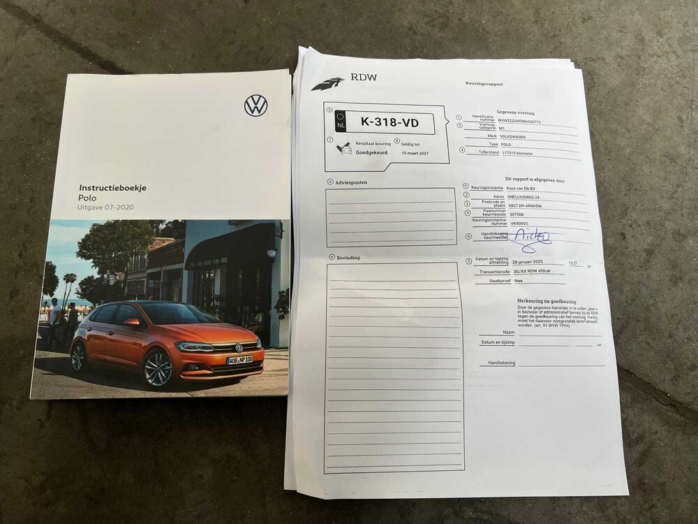 Volkswagen Polo 1.0 TSI Comf.l. Bus. 95pk 2021, K-318-VD