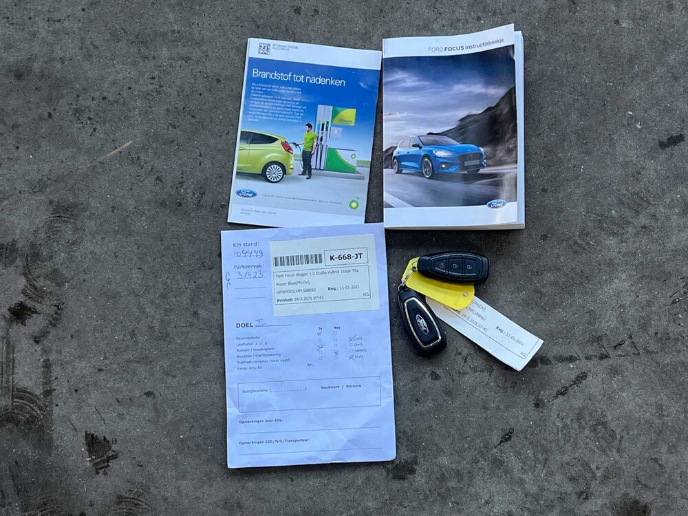 Ford Focus Wagon 1.0 EBH Tit. XBns 155pk 2021, K-668-JT