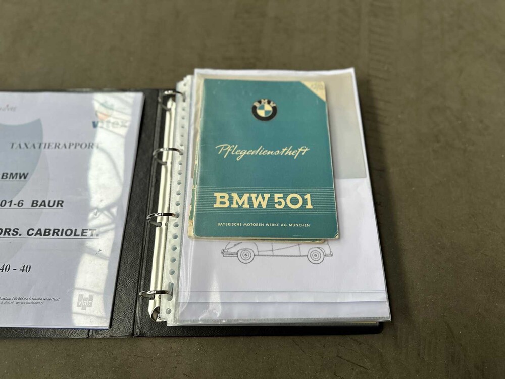 BMW 501-6 Baur 2-Drs. Cabriolet 1955, PM-40-40 Oldtimer