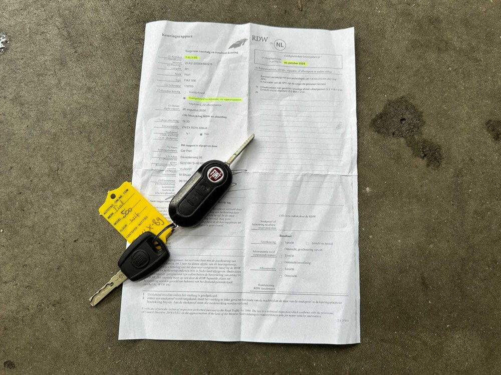 Fiat 500 1.2 Lounge 69PS 2010, 7-XLX-89