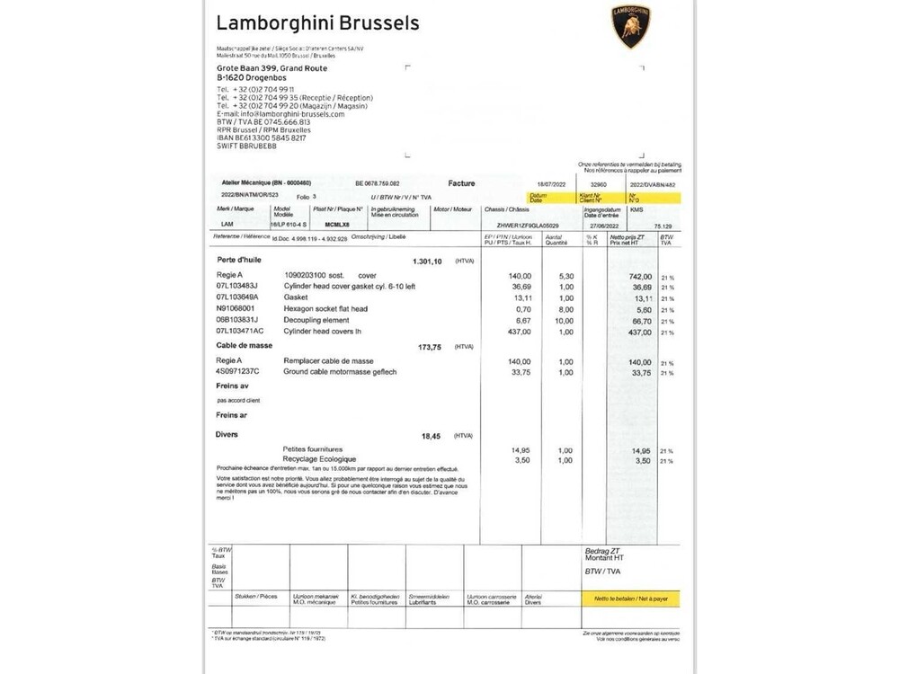 Lamborghini Huracan Spyder 5.2L V10 LP610-4 610pk 2016