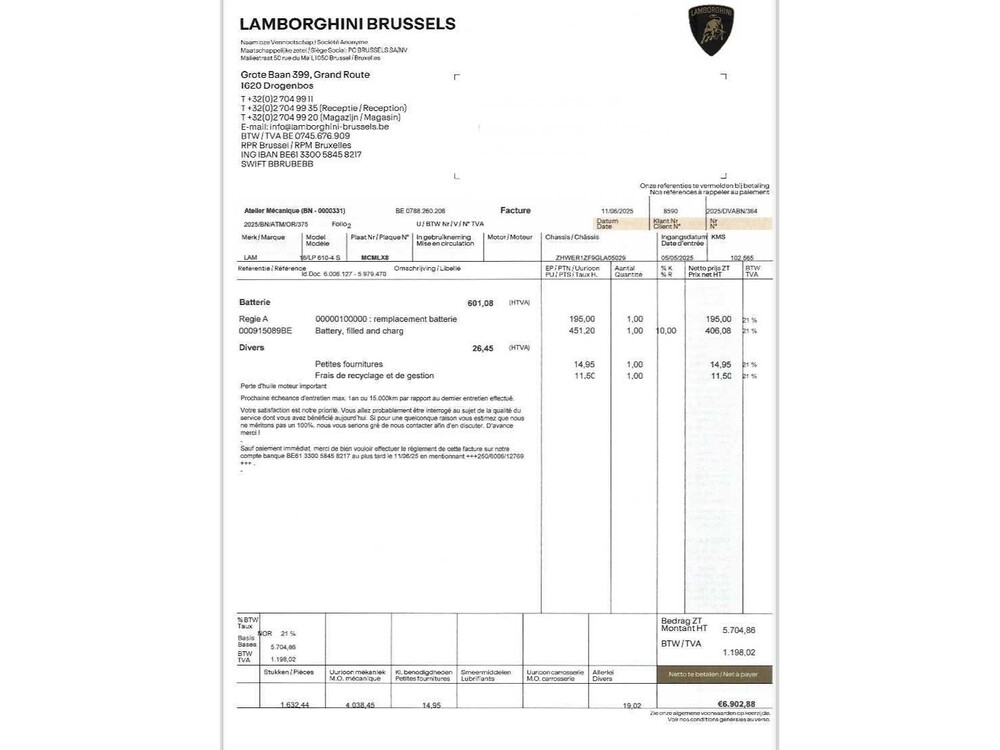 Lamborghini Huracan Spyder 5.2L V10 LP610-4 610pk 2016