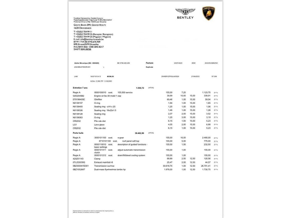 Lamborghini Huracan Spyder 5.2L V10 LP610-4 610pk 2016