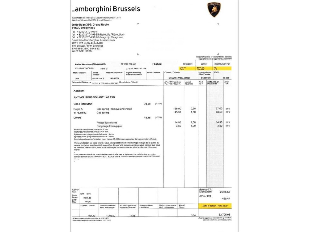 Lamborghini Huracan Spyder 5.2L V10 LP610-4 610hp 2016