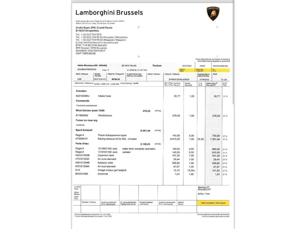 Lamborghini Huracan Spyder 5.2L V10 LP610-4 610hp 2016
