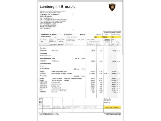 Lamborghini Huracan Spyder 5.2L V10 LP610-4 610pk 2016