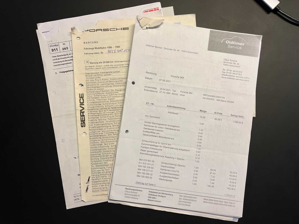 Porsche 964 Carrera 4 3.6 911 Coupe 250pk 1989 Oldtimer