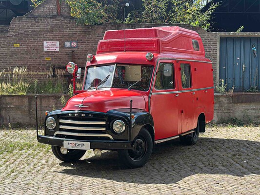 Opel Blitz 1.75 T BE Bolkop 2,5 L55-09590L Camper (Brandweerwagen) 1955, 61-TB-40