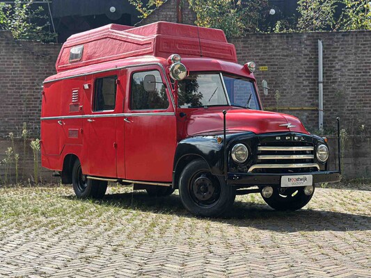 Opel Blitz 1.75 T BE Bolkop 2,5 L55-09590L Camper (Brandweerwagen) 1955, 61-TB-40