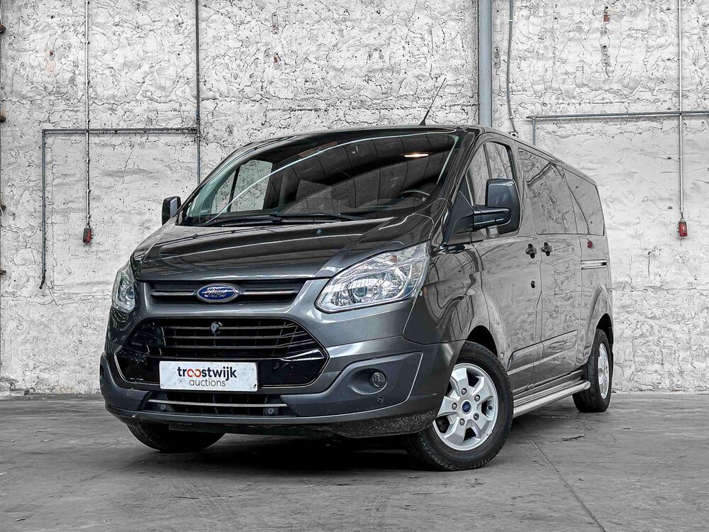 Ford Transit Custom 290 2.0 TDCI L2H1LDC dubbele cabine 170pk 2017, V-477-HZ