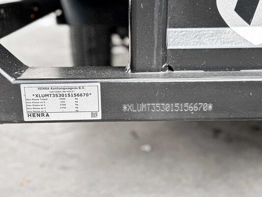 Henra aanhangwagens MT Black Edition NIEUW L350cm -Aanhangwagen-