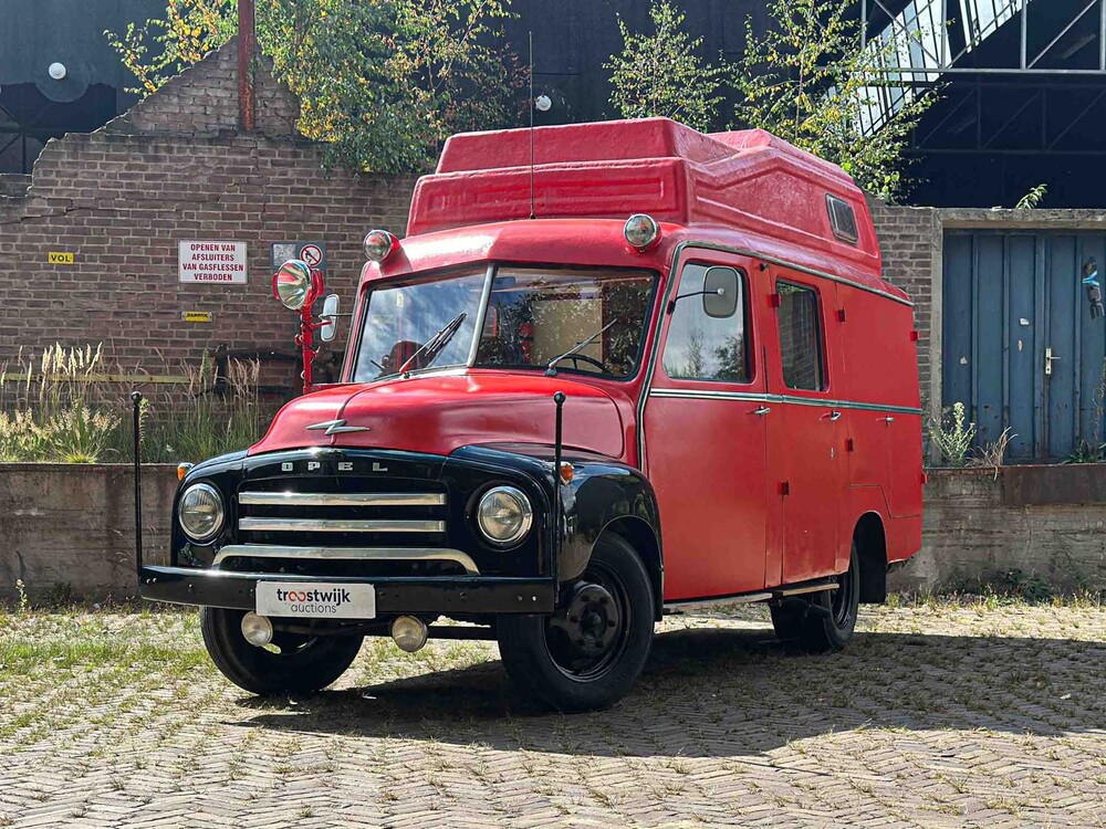 Opel Blitz 1.75 T BE Bolkop 2,5 L55-09590L Camper (Brandweerwagen) 1955, 61-TB-40
