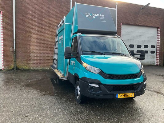 Iveco 50-C17 Glasvrachtwagen met werkplaatsinrichting en glasrestelen (elektrisch afsluitbaar) 185996km Bouwjaar: 2016, 34-BHD-8