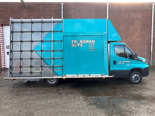 Iveco 50-C17 Glasvrachtwagen met werkplaatsinrichting en glasrestelen (elektrisch afsluitbaar) 185996km Bouwjaar: 2016, 34-BHD-8