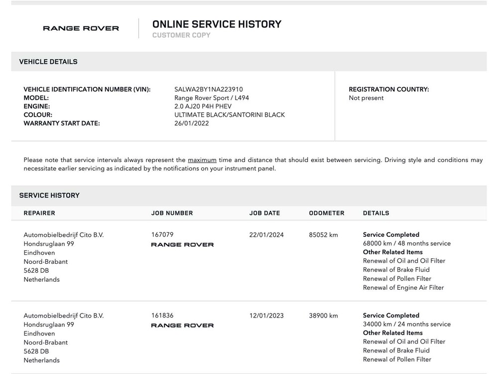 Land Rover Range Rover Sport P400e Limited Edition 300HP 2022 (Original-NL + 1st Owner), N-694-VK