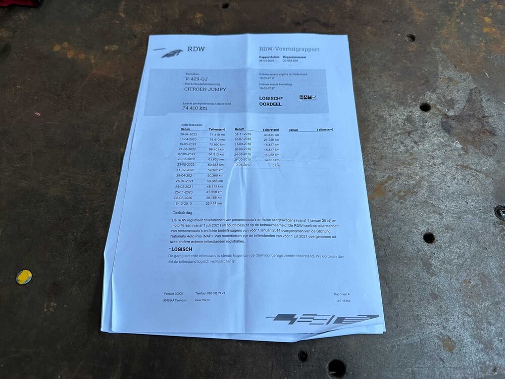 Citroen Jumpy 1.6 BlueHDI 95 Co M 95HP 2017, V-429-GJ