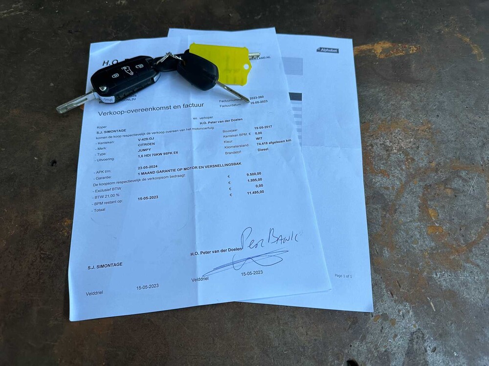 Citroen Jumpy 1.6 BlueHDI 95 Co M 95HP 2017, V-429-GJ