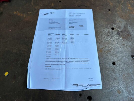 Citroen Jumpy 1.6 BlueHDI 95 Co M 95PK 2017, V-429-GJ