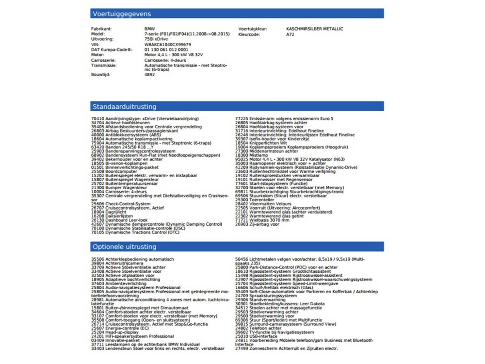 BMW 750i xDrive High 4.4 V8 Executive 408hp 2010 7-Series, L-524-ZV