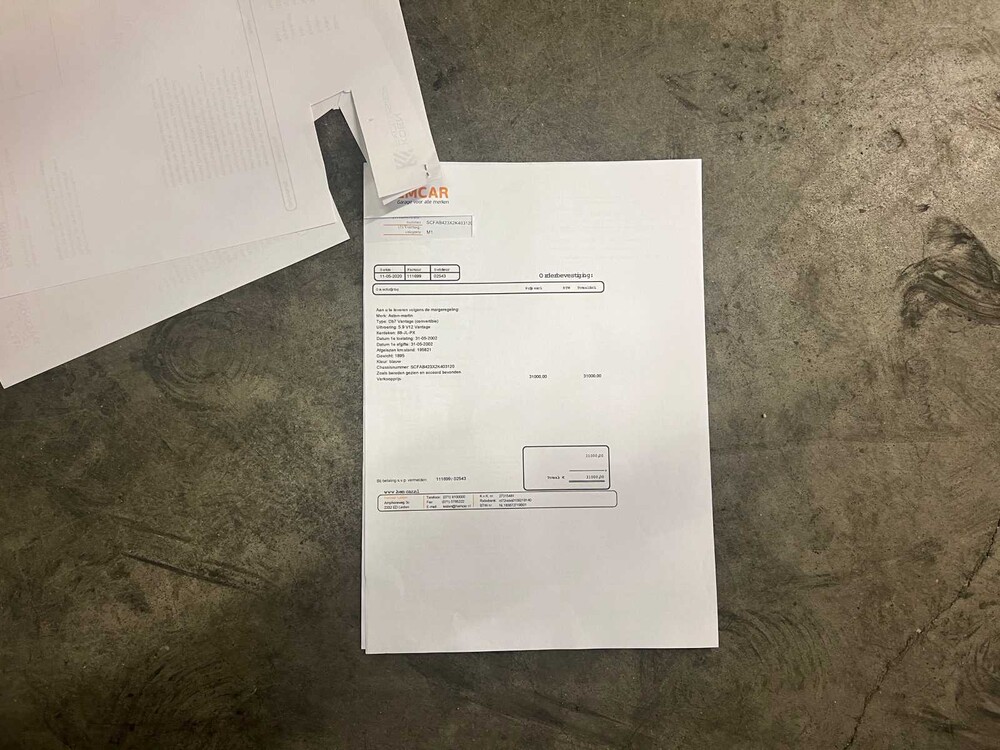 Aston Martin DB7 Volante 5.9 V12 Vantage 416PS 2002 (Original-NL) Cabrio, 88-JL-PX Youngtimer