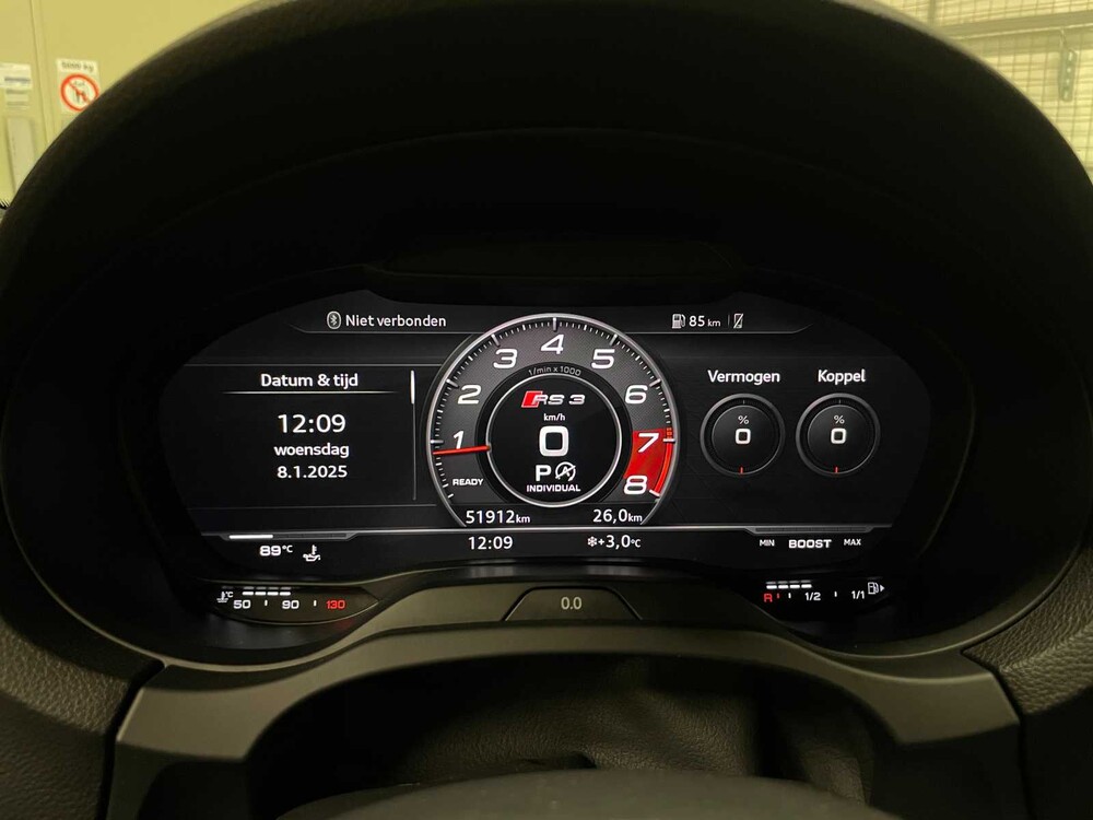 Audi RS3 Sportback 2.5 TFSI Quattro 400hp 2019 (Milltek), P-016-FB