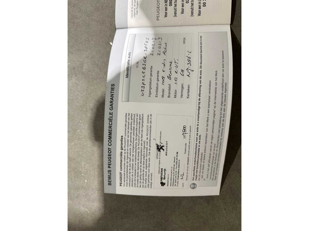 Peugeot 108 1.0 e-VTi Active 69PS 2017, NJ-386-L