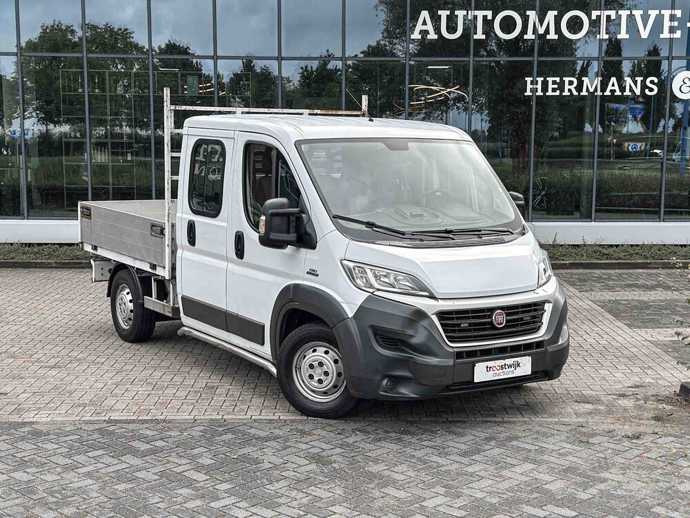 Fiat Ducato 35H KIPPER 2.3 MultiJet DC 7-persoons 131pk 2016, VS-739-X Bedrijfswagen