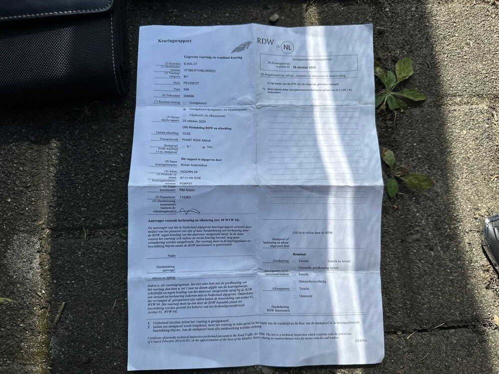 Peugeot 508 SW 1.6 THP Allure 156PS 2012, 6-KHL-21