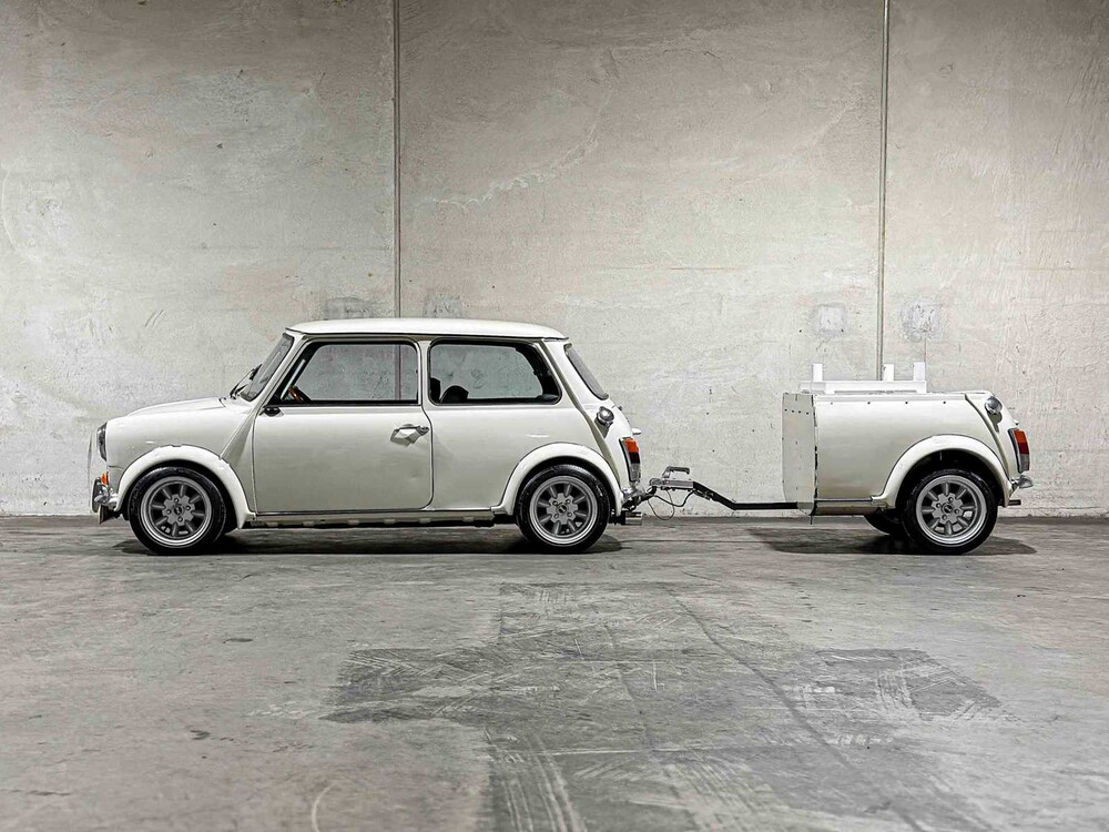 Austin Mini 1000 E Magic 42pk 1988, TD-30-YJ + Aanhanger