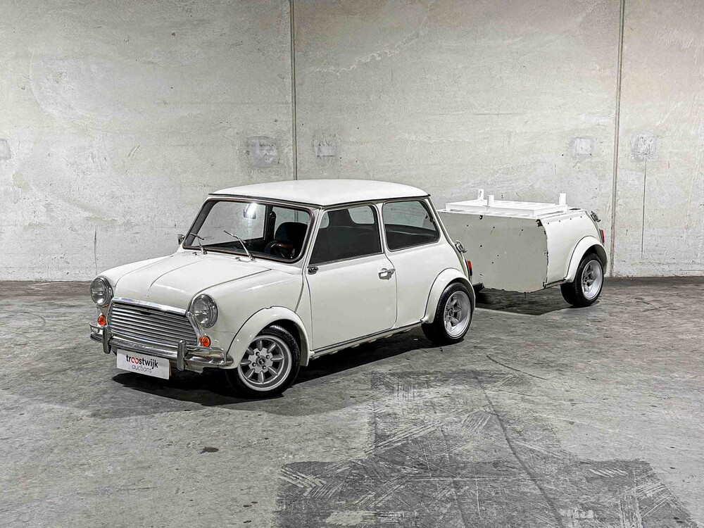 Austin Mini 1000 E Magic 42pk 1988, TD-30-YJ + Aanhanger